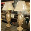 Image 1 : 2 HEAVY DECORATIVE METAL FASHIONABLE LAMPS
