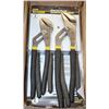 Image 1 : LOT OF FIVE 2PC FIX IT GROOVE JOINT PLIERS SET