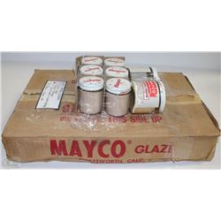 #6)MAYCO POTTERY GLAZES & UNDERGLAZE 30 JARS INCL.