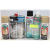 Image 1 : BUNDLE OF ASSORTED PAINTS, FABRIC AND VINYL GLOSS,