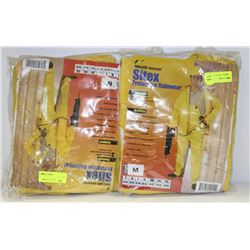 TWO SIZE MEDIUM PROTECTIVE RAIN SUITS