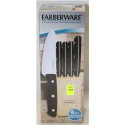 FABREWARE 6 PC KNIFE BLOCK SET