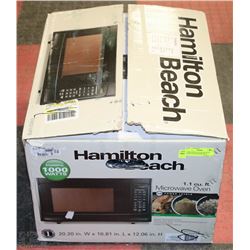 HAMILTON BEACH MICROWAVE 1000W WITH TURNING TRAY