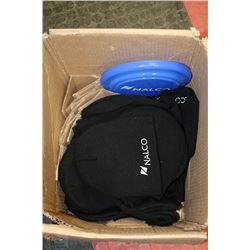 BOX OF UNUSED TOQUES