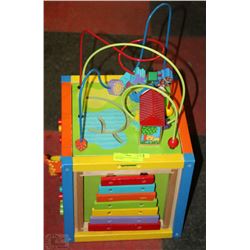 LARGE WOOD ACTIVTY SQUARE FOR BABIES