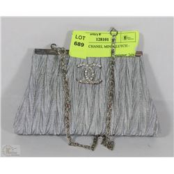 REPLICA  CHANEL MINI CLUTCH - SILVER