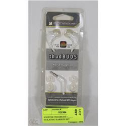 SCOSCHE THUDBUDS NOISE ISOLATING EARBUD SET