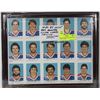 Image 1 : 1984 -85 UNCUT RED ROOSTER OILER CARDS FRAMED