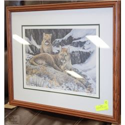 WOOD FRAMED "FIRST WINTER" LTD. ED.,