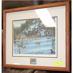 WOOD FRAMED "FAMILY PURSUIT", LTD. ED.,