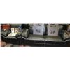 Image 1 : NEW BLACK LEATHERETTE WITH WHITE STITCHING SOFA AN