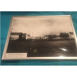 FRAMED B&W HISTORIC EDMONTON PRINT FROM THE