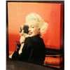 Image 1 : MARILYN MONROE WITH PUPPY ON CANVAS   14"X 14"