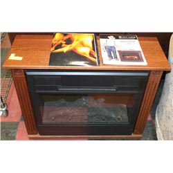 ELECTRIC FIREPLACE HEAT SURGE W/ INFRARED HEATING