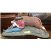 Image 1 : COWBOY STEER WRESTLING STATUE SIGNED