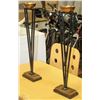 Image 1 : 2 METAL SHOWHOME CANDLE HOLDERS