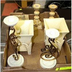 FLAT WITH MATCHING VANITY DECOR INCL VASES,