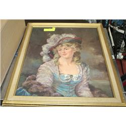 FRAMED VICTORIAN STYLE PRINT