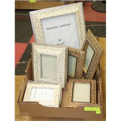 FLAT WITH TWO MATCHING 3PC PICTURE FRAME SETS
