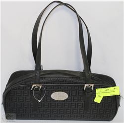 REPLICA FENDI BARREL BLACK PURSE