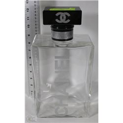 CHANEL DISPLAY BOTTLE - 13 IN TALL X 6 1/2 IN WIDE
