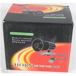NEW VEHICLE 12 VOLT LOUD SPEAKER WITH SIREN SOUNDS