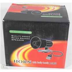 NEW VEHICLE 12 VOLT LOUD SPEAKER WITH SIREN SOUNDS