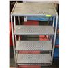 Image 1 : GREY 3 STEP ROLLING LADDER