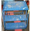 Image 1 : BLUE 2 STEP ROLLING LADDER