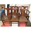 Image 1 : 6 OAK DINING CHAIRS