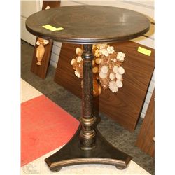 SOLID HARDWOOD BOMBAY TABLE/PLANT STAND