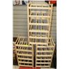 Image 1 : SET OF THREE WOOD STACKABLE RACKS