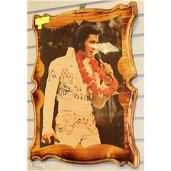 HAWAIIAN "ELVIS" ON WOOD