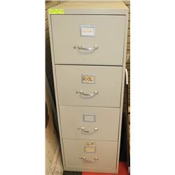 4 DRAWER FILING CABINET WITH CONTENTS