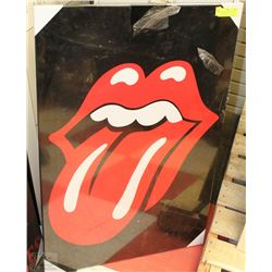 NEW ROLLING STONES PLAQUERED WALL HANGING