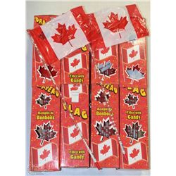 CASE OF CANADIAN FLAG CANDIES (4 BOXES OF 18 IN