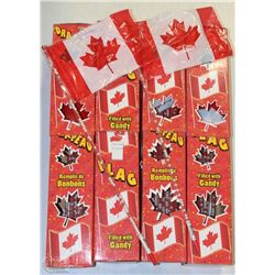 CASE OF CANADIAN FLAG CANDIES (4 BOXES OF 18 IN