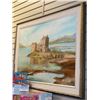 Image 1 : OIL PAINTING ON CANVAS - SCOTTISH CASTLE (42"X31"