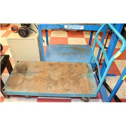 PUSH BLUE METAL CART