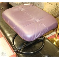 LEATHER FOOT STOOL