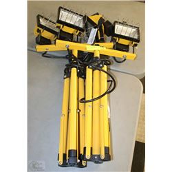 PAIR OF DOUBLE HEAD HALOGEN WORK LIGHTS