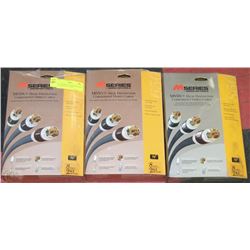 LOT OF THREE 8FT MSERIES M850CV & M650CV HD