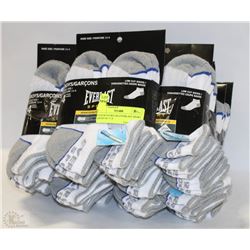 9 FOUR PACKS (36) EVERLAST SPORT SOCKS SZ 11-4