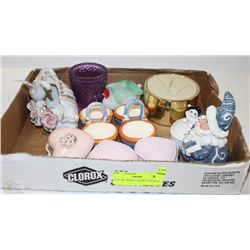 FLAT OF TRINKET BOXES AND MORE