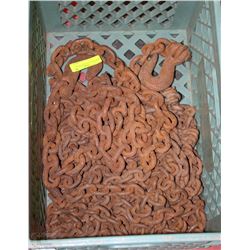 BOX OF 36' CHAIN WITH HOOKS