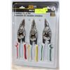 Image 1 : FIX IT! 3 PC AVIATION TIN SNIPS SET
