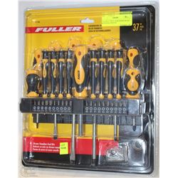 FULLER 37 PIECE SCREWDRIVER SET WITH WALLMOUNT