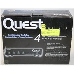 QUEST 4 WAY SPEAKER SELECTOR SWITCHER STEREO