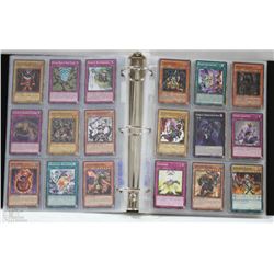 ALBUM OF 300 YU-GI-OH COLLECTABLE TRADING CARDS
