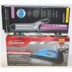 NEW SUNBEAM STEAM MASTER IRON & INFINITI PRO